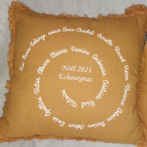 Coussin "spirale"