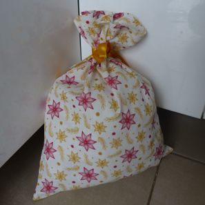 Sac cadeau tissu "étoiles"