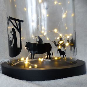 Cloche en verre / noir 34€