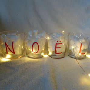 Photophore de Noël rouge 20€