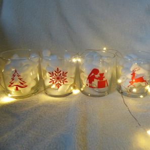 Photophore de Noël rouge 20€