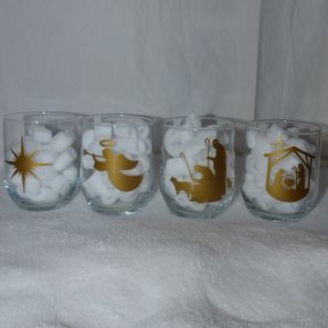 Photophore de l'Avent doré 20€
