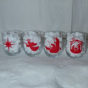 Photophore de l'Avent rouge 20€