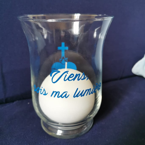 Photophore "Viens sois ma lumière" 14€