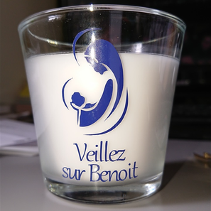 Bougie "Veillez sur ..." 6€