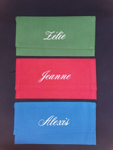 Pochettes serviettes 8€ la pochette