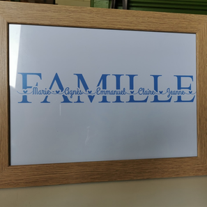 Affiche mot + prénoms  8€