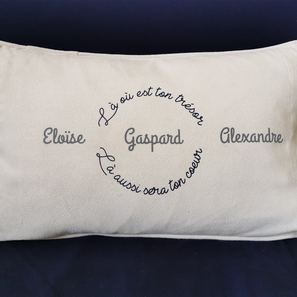 Coussin "trésor" 26€