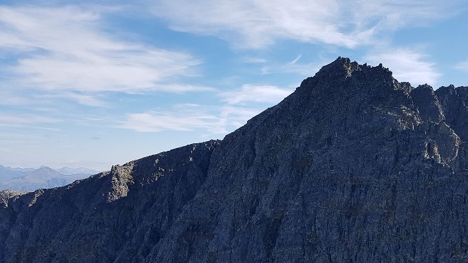 Dalemannshornet 1476 m.o.h  mot sydøst (Sætretindane)