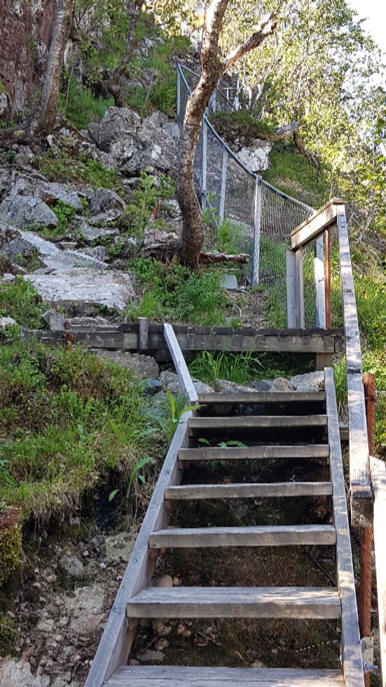 Trappa som er starten på turen