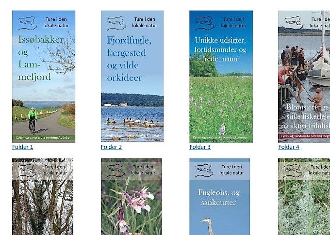 Cykel- og vandreruter på Tuse Næs - se folderne nedenunder ved klik
