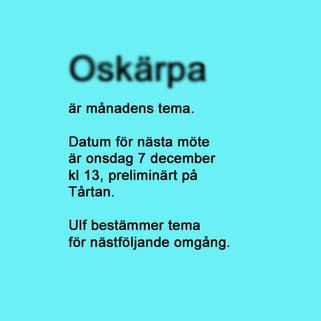 Tema 80 Oskärpa