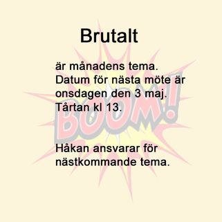 Tema 85 Brutalt