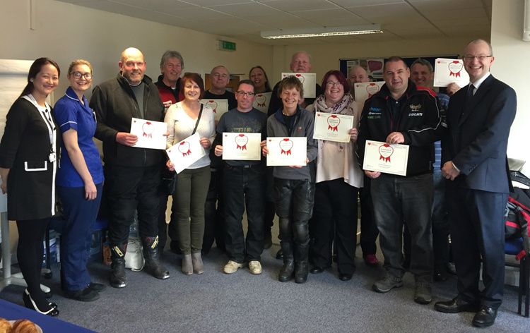 UK Buell Enthusiasts Group visit to Papworth Hospital Cystic Fibrosis Unit, Sunday 19th March 2017.