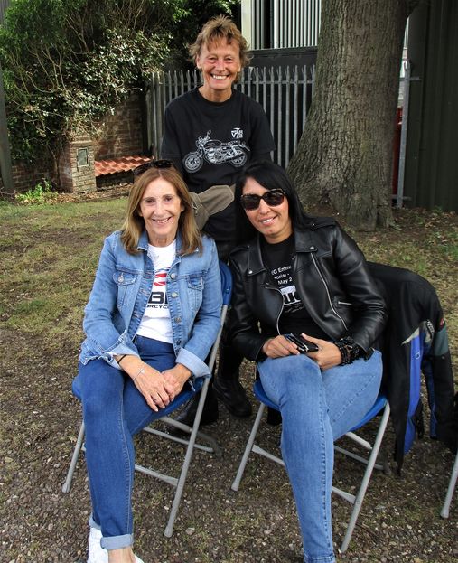 UK Buell Enthusiasts Group events team, Karen, Jane and Shabs. 