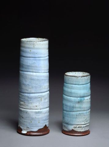 #2.19 Søjler. H 32 cm D 9 cm H 20 cm D 8.5 (solgt).