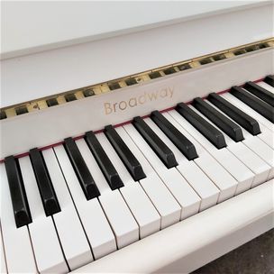 BROADWAY UPRIGHT PIANO WHITE FOR SALE