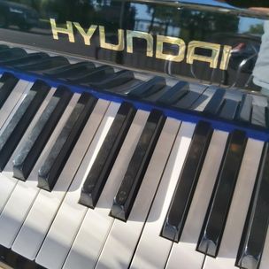 Hyundai black upright piano for sale