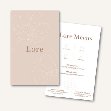 collectiekaartje Lore