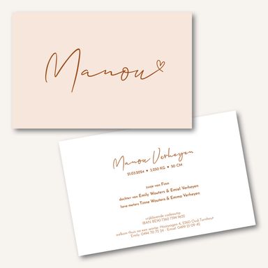 collectiekaartje Manou