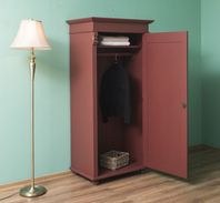 #244 Wardrobe red painted