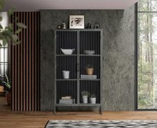 2 doors cabinet in mango wood and metal 160x90x40 cm $1134