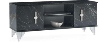 TS03 silver tv stand 130x40x42H cm $ 215,00