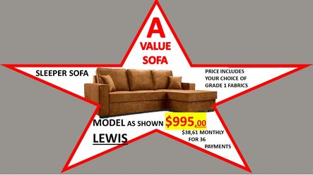 A VALUE SOFA MODEL LEWIS 