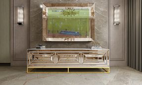 AVANOS BRONZE TV-UNIT + WALL FRAME