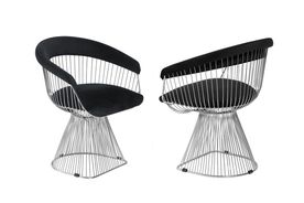 Aston silver black velvet chair $ 242