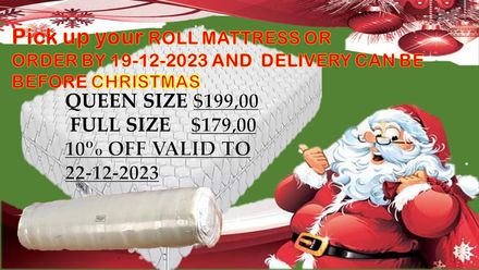 CHRISTMAS ROLL MATTRESS 16-12-23