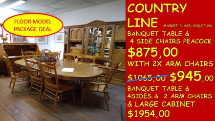 COUNTRY LINE PACKAGE DEAL BANQUET TABLE