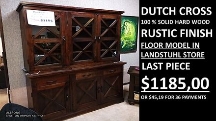DUTCH CROSS BUFFET HUTCH 8-02-24