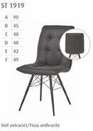 #1919 Dining chair in anthracite stof $ 140