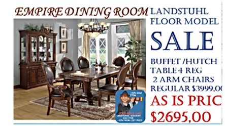 EMPIRE DINING ROOM WITH EMPIRE CHAIRS