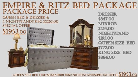 EMPIRE RITZ QUEEN BED PACKAGE