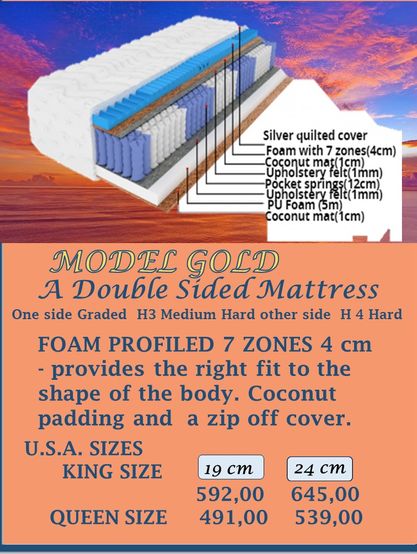 SKY COLLECTION GOLD MATTRESS