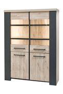 Hercules china cabinet with lights 140x188x45 cm $528