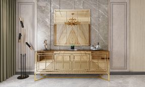 ICON GOLD DRESSER + MIRROR