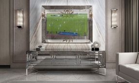 ICON SILVER TV-UNIT + WALL FRAME