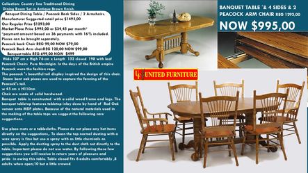 KL.A TISCHE Banquet Table Country Line