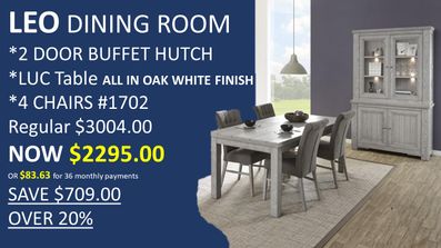 LEO DINING ROOM + LUC TABLE 1702 CHAIRS