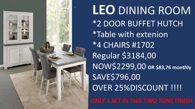 LEO DINING ROOM 2 TONE EWS