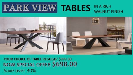 PARK VIEW BUFFET WALNUT TABLES