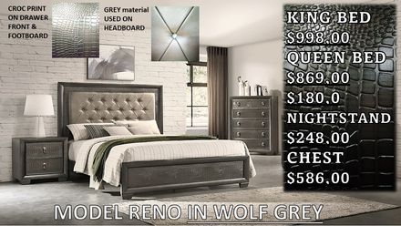 RENO SINGLE PRICES KING & QUEEN BED