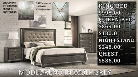 RENO SINGLE PRICES KING & QUEEN BED