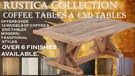 RUSTIC COLLECTION COFFEE & END TABLE LOGO