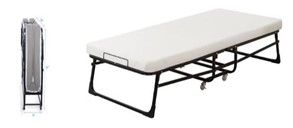 SITTING PRETTY ROLL AWAY BED WITH  MATTRESS W78X190CM LONG X 40 CM HIG