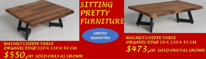 SITTING PRETTY coffee tables SOLID WALNUT 