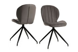 #1705 Dining chair in mouse PU $152